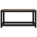 STOLIK KAWOWY SZARO-CZARNY 90X45X45CM I ŻELAZO