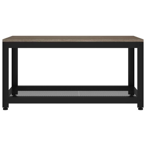 STOLIK KAWOWY SZARO-CZARNY 90X45X45CM I ŻELAZO