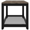 STOLIK KAWOWY SZARO-CZARNY 90X45X45CM I ŻELAZO