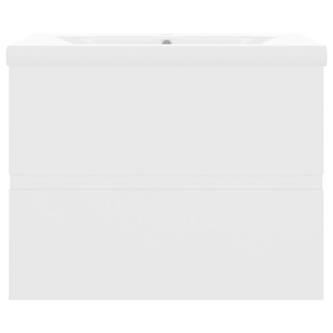 SZAFKA Z WBUDOWANĄ UMYWALKĄ BIAŁA