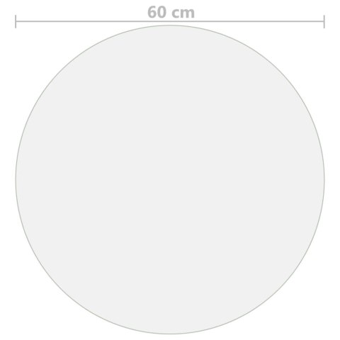 MATA OCHRONNA NA STÓŁ PRZEZROCZYSTA Ø 60CM 2MM PVC
