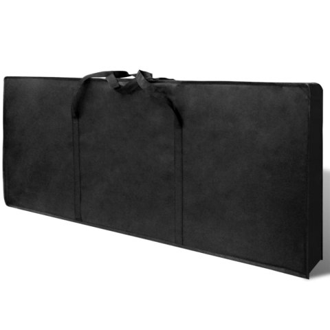 SKŁADANY STOLIK DO MANICURE CZARNY Z KÓŁECZKAMI