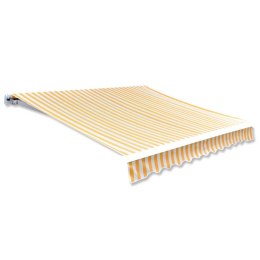 ZADASZENIE OGRODOWE ŻÓŁTY SŁONECZNIKOWY I BIAŁY 6X3M (BEZ RAMY)