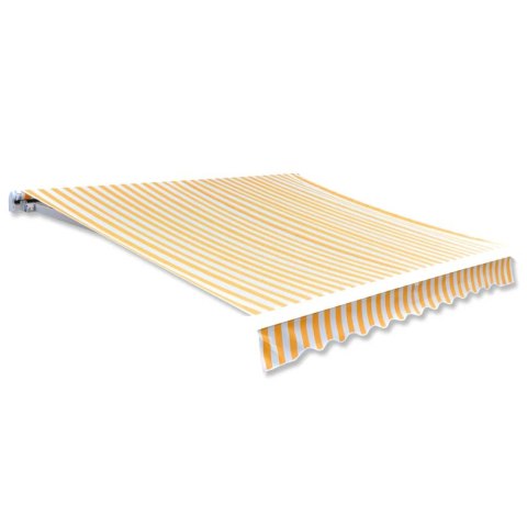 ZADASZENIE OGRODOWE ŻÓŁTY SŁONECZNIKOWY I BIAŁY 6X3M (BEZ RAMY)