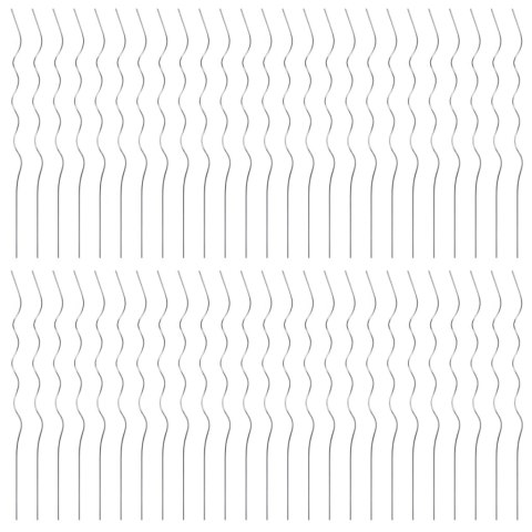SPIRALNE PODPÓRKI DO ROŚLIN 50SZT 110CM STAL GALWANIZOWANA