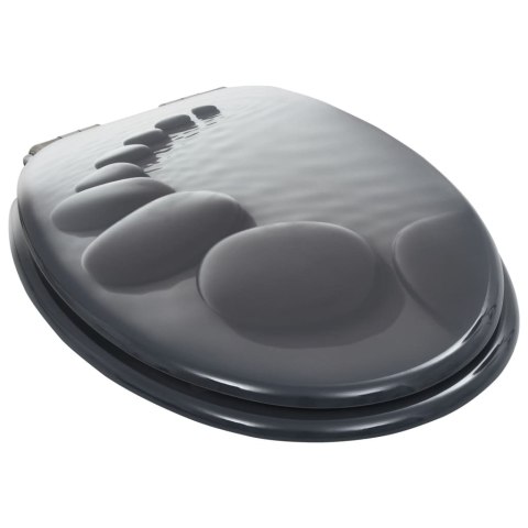 DESKA KLOZETOWA WOLNOOPADAJĄCA WZÓR W KAMIENIE