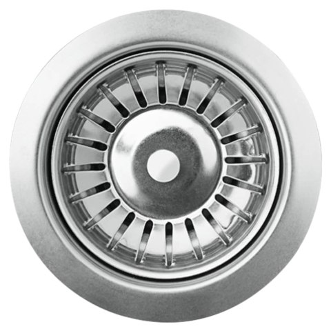 GRANITOWY ZLEWOZMYWAK JEDNOKOMOROWY OKRĄGŁY SZARY