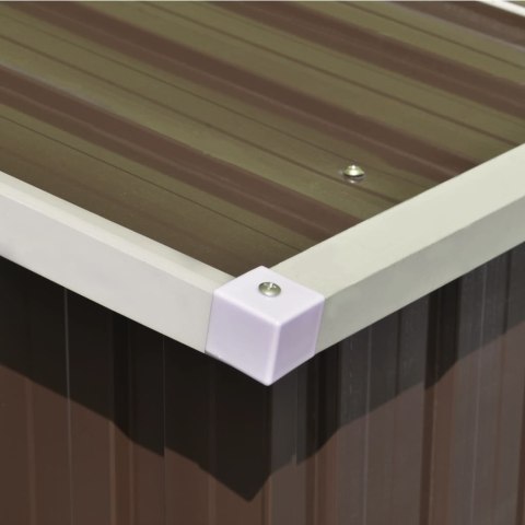 SZOPA OGRODOWA 257X298X178CM METAL BRĄZOWA