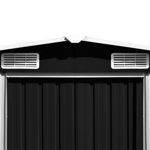 SZOPA OGRODOWA 257X489X181CM METAL ANTRACYTOWA