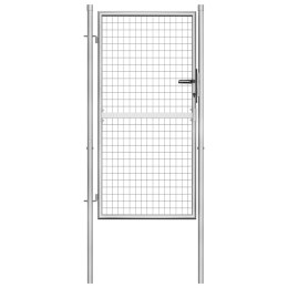 FURTKA OGRODOWA GALWANIZOWANA STAL 105X200CM SREBRNA