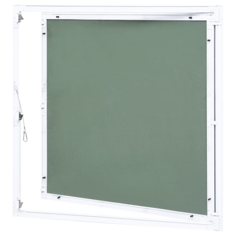 PANEL REWIZYJNY Z ALUMINIOWĄ RAMĄ I PŁYTĄ GIPSOWĄ 200X200MM