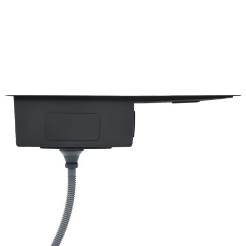 RĘCZNIE ROBIONY ZLEW KUCHENNY SITKO CZARNY STAL NIERDZEWNA