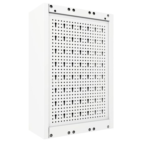 ŚCIENNA SZAFKA NARZĘDZIOWA METALOWA SZARO-CZARNA