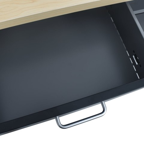 STÓŁ ROBOCZY CZARNY 120X60X85CM STAL