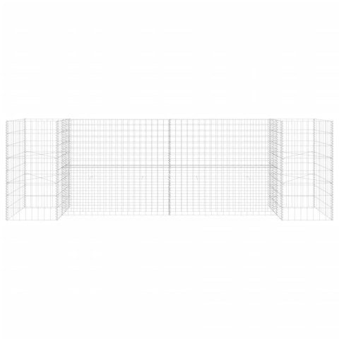 DONICA GABIONOWA W KSZTAŁCIE H DRUT STALOWY 260X40X80CM