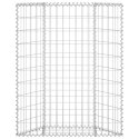 PODNIESIONA RABATA GABIONOWA TRAPEZOWA STAL 80X20X100CM