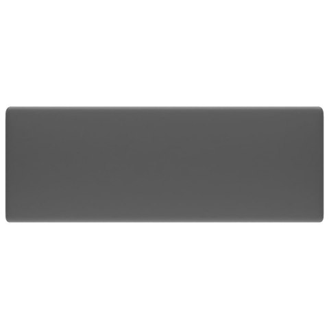 KWADRATOWA UMYWALKA Z PRZELEWEM MATOWA CIEMNOSZARA 41X41CM