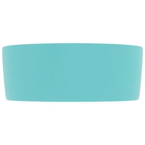LUKSUSOWA OKRĄGŁA UMYWALKA MATOWA ZIELEŃ 40X15CM CERAMIKA