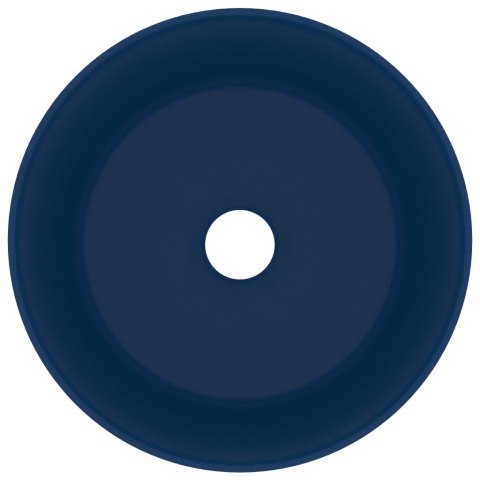LUKSUSOWA OKRĄGŁA UMYWALKA MATOWY GRANAT 40X15CM CERAMIKA