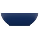 LUKSUSOWA OWALNA UMYWALKA MATOWY GRANAT 40X33CM CERAMICZNA
