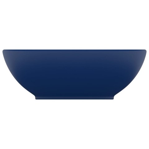 LUKSUSOWA OWALNA UMYWALKA MATOWY GRANAT 40X33CM CERAMICZNA