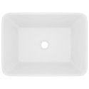 LUKSUSOWA UMYWALKA MATOWA BIEL 41X30X12CM CERAMICZNA