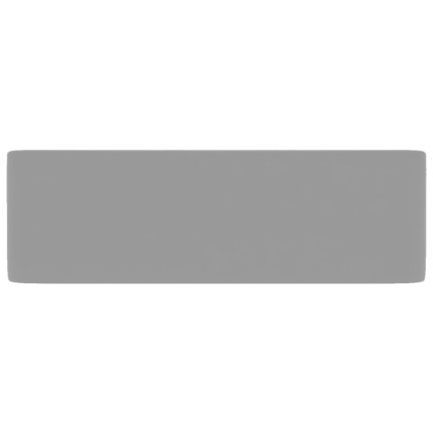 LUKSUSOWA UMYWALKA MATOWA JASNOSZARA 41X30X12CM CERAMICZNA