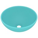 OKRĄGŁA UMYWALKA ŁAZIENKOWA MATOWA JASNOZIELONA 32,5X14CM