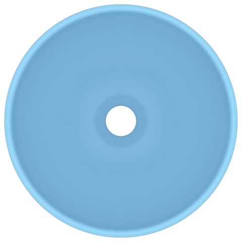 OKRĄGŁA UMYWALKA ŁAZIENKOWA MATOWY BŁĘKIT 32,5X14CM