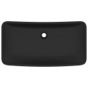 UMYWALKA PROSTOKĄTNA MATOWA CZERŃ 71X38CM CERAMICZNA