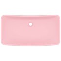 UMYWALKA PROSTOKĄTNA MATOWY RÓŻ 71X38CM CERAMICZNA