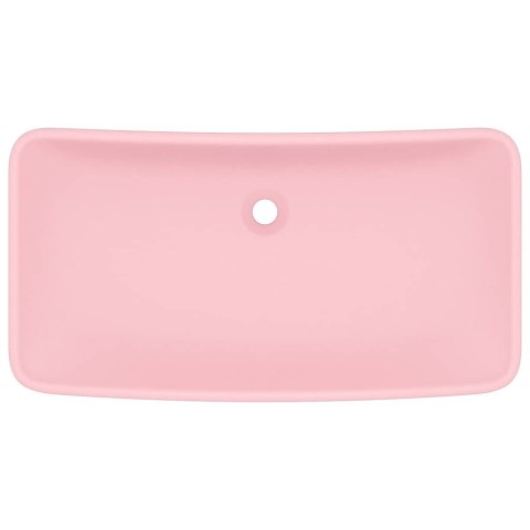 UMYWALKA PROSTOKĄTNA MATOWY RÓŻ 71X38CM CERAMICZNA