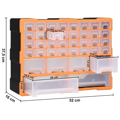ORGANIZER Z 40 SZUFLADKAMI 52X16X37,5CM