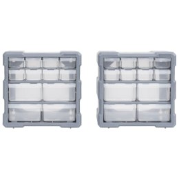 ORGANIZERY Z 12 SZUFLADKAMI 2 SZT 26,5X16X26CM