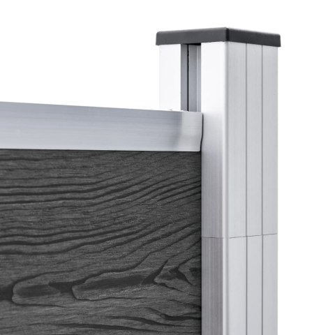 PANEL OGRODZENIOWY WPC 180X186CM CZARNY