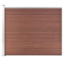 PANEL OGRODZENIOWY Z WPC 175X146CM BRĄZOWY