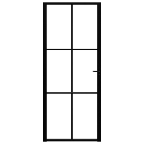 DRZWI WEWNĘTRZNE SZKŁO ESG I ALUMINIUM 83X201,5CM CZARNE