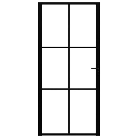 DRZWI WEWNĘTRZNESZKŁO ESG I ALUMINIUM 93X2015CM CZARNE