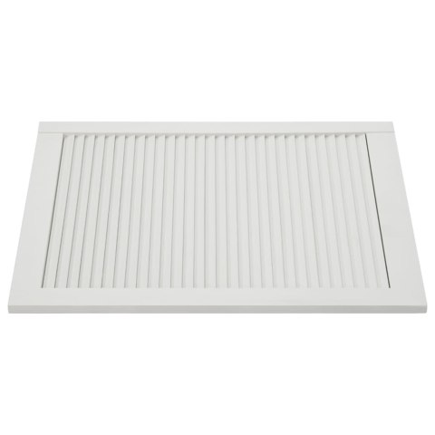 DRZWI ŻALUZJOWE 4SZT DREWNO SOSNOWE BIAŁE 69X49,4CM