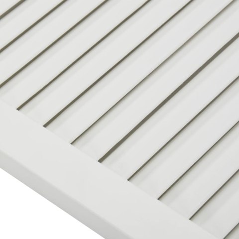 DRZWI ŻALUZJOWE 4 SZT. DREWNO SOSNOWE BIAŁE 99,3X49,4CM