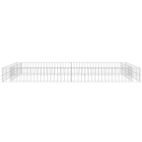 PODWYŻSZONA DONICA GABIONOWA STAL 200X100X20CM