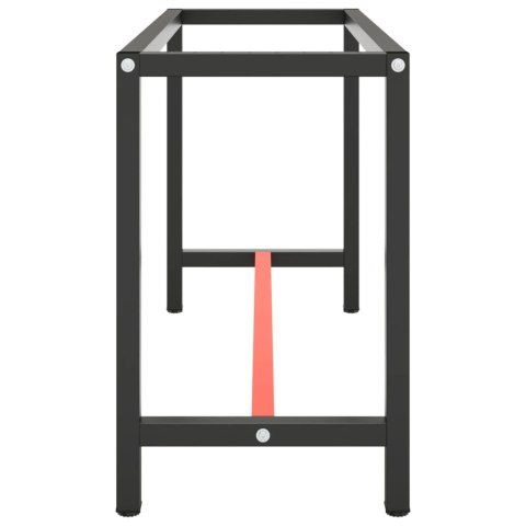 RAMA DO STOŁU ROBOCZEGO CZERWONO-CZARNA 140X50X79CM METAL