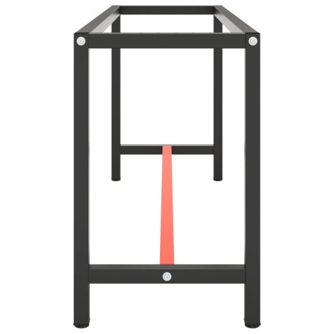 RAMA DO STOŁU ROBOCZEGO CZERWONO-CZARNA 170X50X79CM METAL