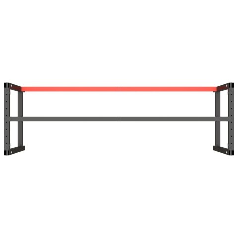 RAMA DO STOŁU ROBOCZEGO CZERWONO-CZARNA 180X57X79CM METAL