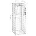 SŁUPKI GABIONOWE 2 SZT. 50X50X140CM ŻELAZO