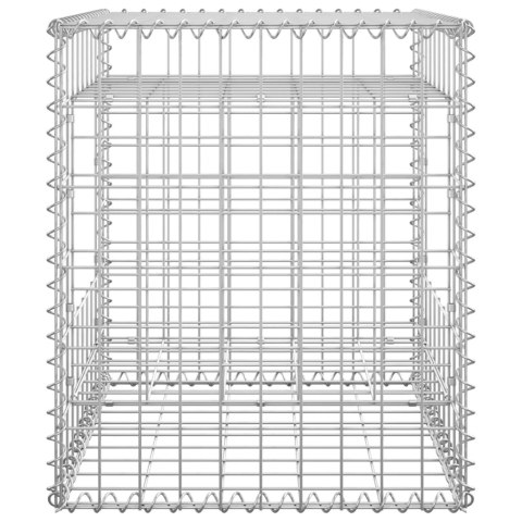 SŁUPKI GABIONOWE 2 SZT. 50X50X60CM ŻELAZO
