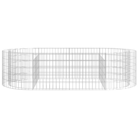 PODWYŻSZONA DONICA GABIONOWA GALWANIZOWANE ŻELAZO 200X100X50CM