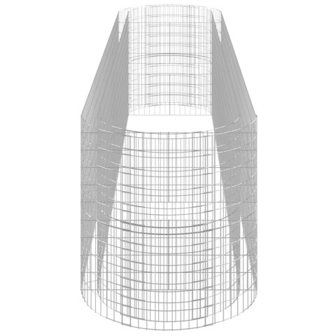 PODWYŻSZONA DONICA GABIONOWA GALWANIZOWANE ŻELAZO 500X100X100CM