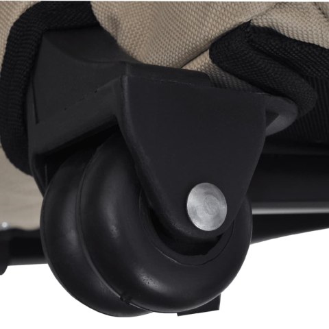 SKŁADANY WÓZEK DLA ZWIERZĄT BEŻOWY