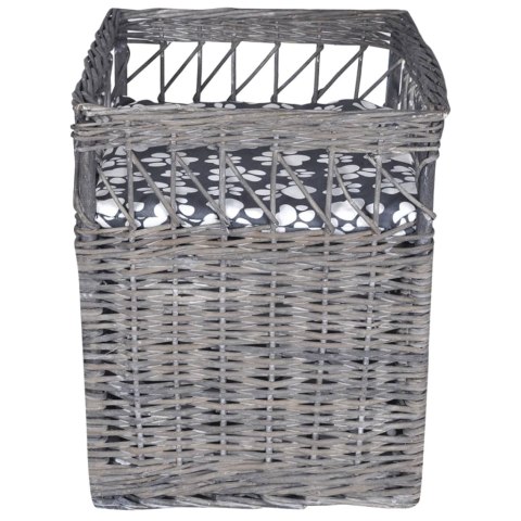 WIKLINOWY DRAPAK DLA ZWIERZĄT KOTA DOMEK LEGOWISKO Z PODUSZKĄ